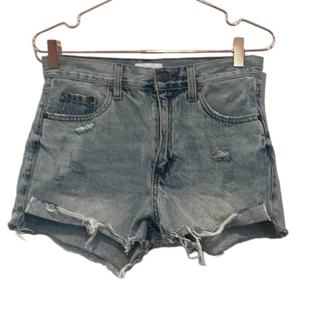 PISTOLA denim distressed jean shorts.  Size 26